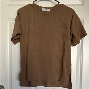 DownEast Brown Short Sleeve Tee